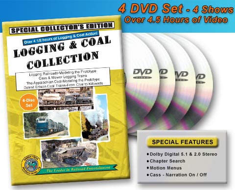 Logging & Coal Collection Set - 4 Programs - 4 Discs DVD